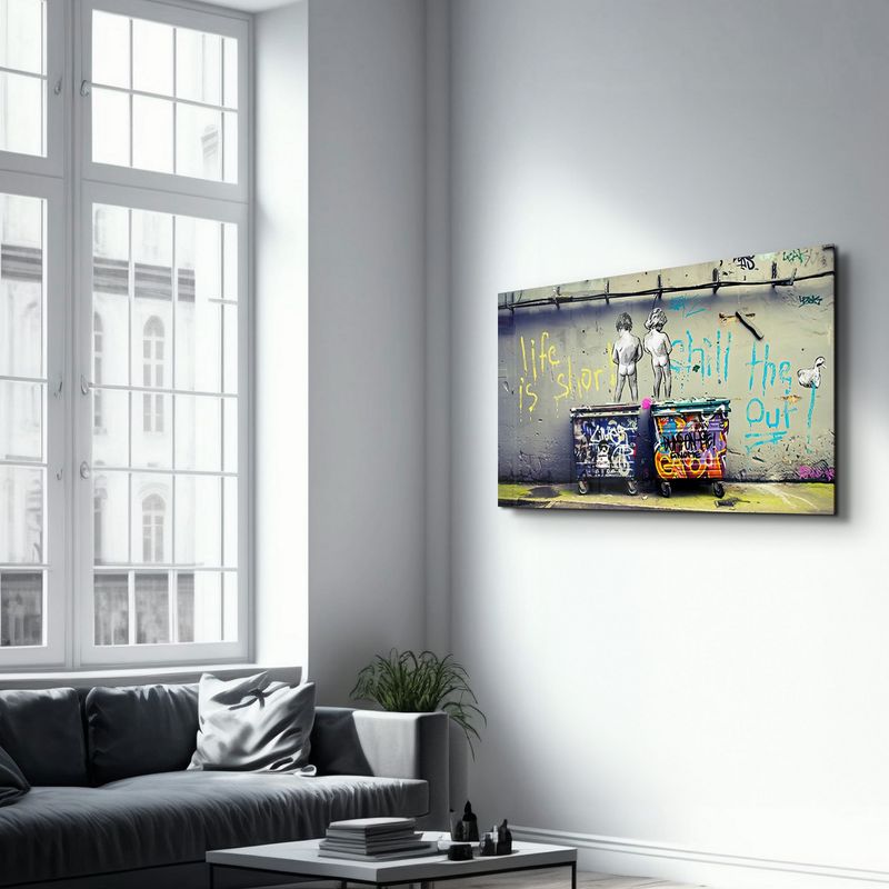 Casa si Gradina - Decoratiuni - Tablouri - Tablou decorativ din sticla temperata, Wallxpert, multicolor, 46x72 cm, 672BRS4627 - Infinity.ro
