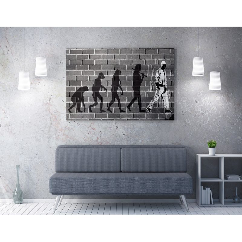 Casa si Gradina - Decoratiuni - Tablouri - Tablou canvas decorativ, Wallxpert, multicolor, 50x70 cm, 50% bumbac 50% poliester, rama lemn, 966BRS1187 - Infinity.ro