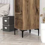Casa si Gradina - Mobilier - Dulapuri si sifoniere - Sifoniere - Sifonier, Hanah Home, pal melaminat, nuc, 40x47.5x201.4 cm, 845HCT5402 - Infinity.ro