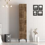 Casa si Gradina - Mobilier - Dulapuri si sifoniere - Sifoniere - Sifonier, Hanah Home, pal melaminat, nuc, 40x47.5x201.4 cm, 845HCT5402 - Infinity.ro