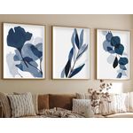 Casa si Gradina - Decoratiuni - Tablouri - Tablou decorativ inramat, Wallxpert, mdf si lemn masiv, multicolor, 50x70 cm, set 3 piese, 693BSE1510 - Infinity.ro
