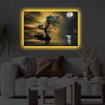 Casa si Gradina - Electrice - Tablouri electrice si accesorii - Tablou canvas cu led, Wallxpert, poliester, multicolor, 45x70 cm, 139LDG1134 - Infinity.ro