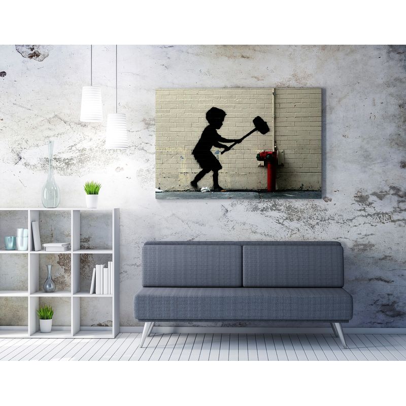 Casa si Gradina - Decoratiuni - Tablouri - Tablou decorativ pe panza, Wallxpert, multicolor, 50x70 cm, 50% bumbac 50% poliester, rama lemn, 966BRS1167 - Infinity.ro