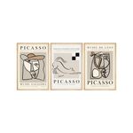 Casa si Gradina - Decoratiuni - Tablouri - Tablou decorativ cu rama, Wallxpert, mdf si lemn masiv, multicolor, 50x35 cm, set 3 piese, 693BSE4015 - Infinity.ro