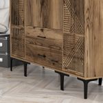 Casa si Gradina - Mobilier - Dulapuri si sifoniere - Sifoniere - Sifonier, Hanah Home, pal melaminat, nuc, 160x47.5x201.4 cm, 845HCT5472 - Infinity.ro