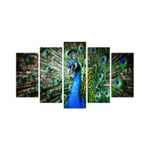 Casa si Gradina - Decoratiuni - Tablouri - Tablou decorativ din mdf, Wallxpert, multicolor, 110x60 cm, 5 piese, 223CHR1916 - Infinity.ro