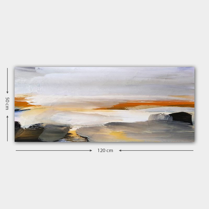Casa si Gradina - Decoratiuni - Tablouri - Tablou decorativ pe panza, Wallxpert, multicolor, 50x120 cm, 100% panza, rama lemn, 451ERN1235 - Infinity.ro
