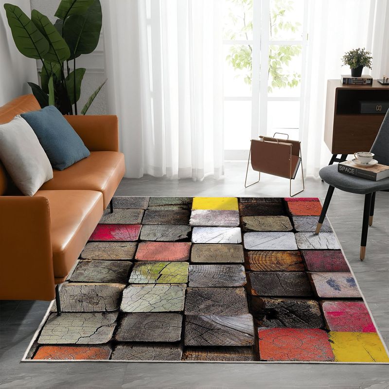 Casa si Gradina - Textile si covoare - Covoare - Covorase intrare - Covoras de hol, Conceptum Hypnose, multicolor, 80x300 cm, 100% poliester, antiderapant, 945HFT2209 - Infinity.ro