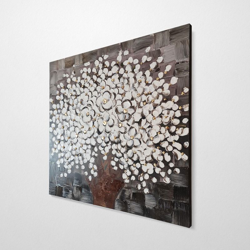 Casa si Gradina - Decoratiuni - Tablouri - Tablou decorativ, Wallxpert, panza, multicolor, 50x50 cm, pictat manual, 405HND1101 - Infinity.ro