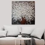 Casa si Gradina - Decoratiuni - Tablouri - Tablou decorativ, Wallxpert, panza, multicolor, 50x50 cm, pictat manual, 405HND1101 - Infinity.ro
