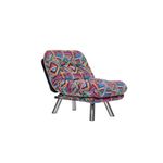 Casa si Gradina - Mobilier - Canapele si coltare - Canapele - Canapea extensibila, Hanah Home, metal, stofa patchwork, multicolor, 110x70 cm - Infinity.ro