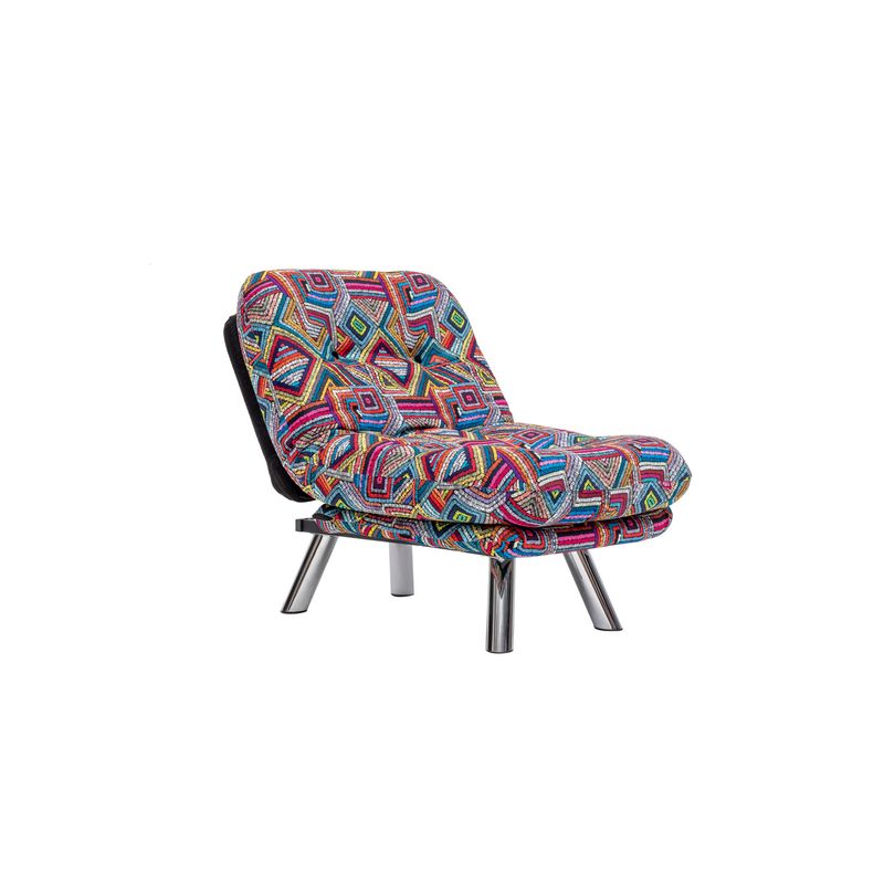 Casa si Gradina - Mobilier - Canapele si coltare - Canapele - Canapea extensibila, Hanah Home, metal, stofa patchwork, multicolor, 110x70 cm - Infinity.ro