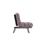 Casa si Gradina - Mobilier - Canapele si coltare - Canapele - Canapea extensibila, Hanah Home, metal, stofa patchwork, multicolor, 110x70 cm - Infinity.ro