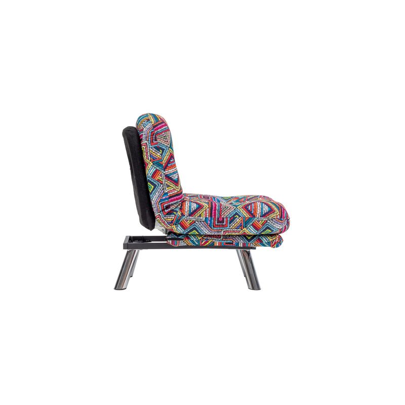 Casa si Gradina - Mobilier - Canapele si coltare - Canapele - Canapea extensibila, Hanah Home, metal, stofa patchwork, multicolor, 110x70 cm - Infinity.ro
