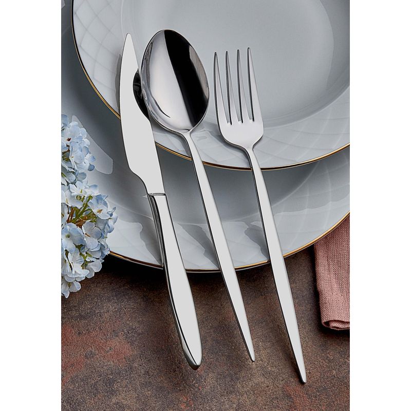 Casa si Gradina - Bucatarie si vesela - Vesela si tacamuri - Tacamuri si seturi - Set tacamuri 24 piese, Hermia, otel inoxidabil, argintiu, 960DYN1706 - Infinity.ro