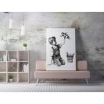 Casa si Gradina - Decoratiuni - Tablouri - Tablou canvas decorativ, Wallxpert, multicolor, 50x70 cm, 50% bumbac 50% poliester, artist Banksy, 966BRS1224 - Infinity.ro