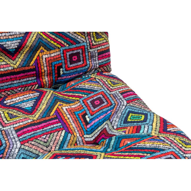 Casa si Gradina - Mobilier - Canapele si coltare - Canapele - Canapea extensibila, Hanah Home, metal, stofa patchwork, multicolor, 110x70 cm - Infinity.ro