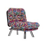 Casa si Gradina - Mobilier - Canapele si coltare - Canapele - Canapea extensibila, Hanah Home, metal, stofa patchwork, multicolor, 110x70 cm - Infinity.ro