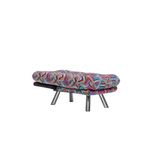 Casa si Gradina - Mobilier - Canapele si coltare - Canapele - Canapea extensibila, Hanah Home, metal, stofa patchwork, multicolor, 110x70 cm - Infinity.ro