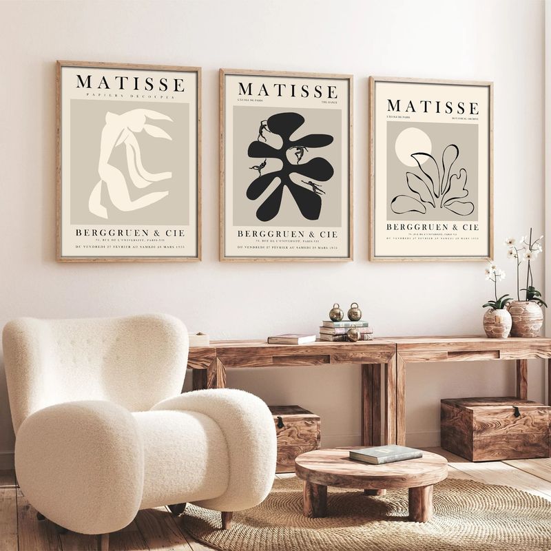 Casa si Gradina - Decoratiuni - Tablouri - Tablou decorativ cu rama, Wallxpert, mdf si lemn masiv, multicolor, 50x35 cm, set 3 piese, 693BSE4007 - Infinity.ro