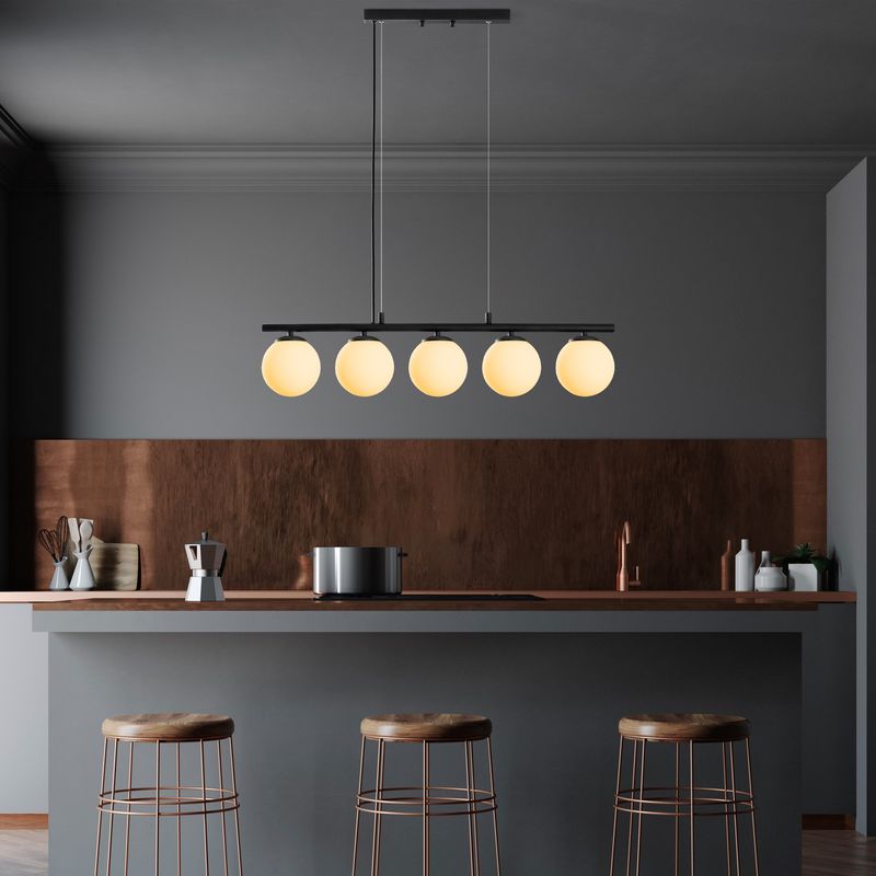 Casa si Gradina - Corpuri si surse de iluminat - Lustre si pendule - Candelabru, Opviq, metal, negru, inaltime reglabila 30-120 cm, 521SHN3507 - Infinity.ro