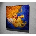 Casa si Gradina - Decoratiuni - Tablouri - Tablou decorativ, Wallxpert, panza, multicolor, 45x45 cm, rama lemn, 762SYM1240 - Infinity.ro