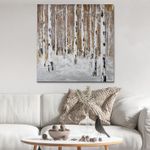 Casa si Gradina - Decoratiuni - Tablouri - Tablou decorativ pictat manual, Wallxpert, panza, multicolor, 70x70 cm, 405HND1127 - Infinity.ro