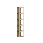Casa si Gradina - Mobilier - Biblioteci si rafturi - Biblioteci - Biblioteca, Hanah Home, pal melaminat, stejar alb, 33.7x29.5x180 cm - Infinity.ro
