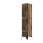 Casa si Gradina - Mobilier - Dulapuri si sifoniere - Sifoniere - Sifonier, Hanah Home, pal melaminat, nuc si antracit, 40x47.5x201.4 cm, 845HCT5398 - Infinity.ro