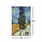 Casa si Gradina - Decoratiuni - Tablouri - Tablou canvas decorativ, Wallxpert, panza suede 100%, multicolor, 45x70 cm, rama lemn, 249CVT1491 - Infinity.ro