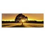 Casa si Gradina - Electrice - Tablouri electrice si accesorii - Tablou canvas decorativ cu led, Wallxpert, panza piele de caprioara, multicolor, 30x90 cm, 254LED3266 - Infinity.ro