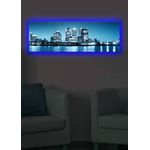 Casa si Gradina - Electrice - Tablouri electrice si accesorii - Tablou canvas cu led, Wallxpert, piele de caprioara, multicolor, 30x90 cm, 239SHN1254 - Infinity.ro