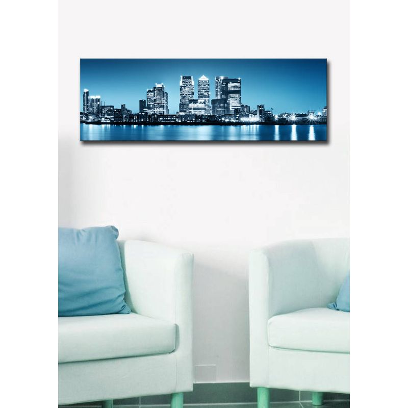 Casa si Gradina - Electrice - Tablouri electrice si accesorii - Tablou canvas cu led, Wallxpert, piele de caprioara, multicolor, 30x90 cm, 239SHN1254 - Infinity.ro