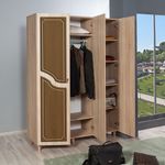 Casa si Gradina - Mobilier - Dulapuri si sifoniere - Sifoniere - Sifonier, Hanah Home, pal melaminat, stejar sonoma, 135x52x192 cm, 863SPH4218 - Infinity.ro