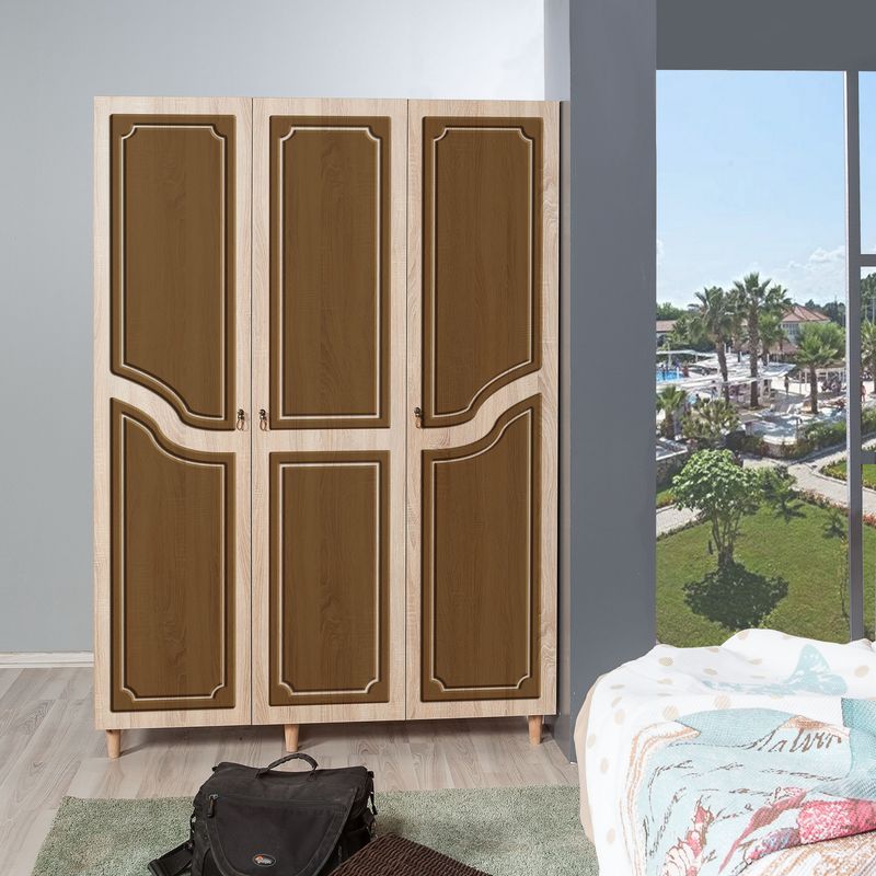 Casa si Gradina - Mobilier - Dulapuri si sifoniere - Sifoniere - Sifonier, Hanah Home, pal melaminat, stejar sonoma, 135x52x192 cm, 863SPH4218 - Infinity.ro