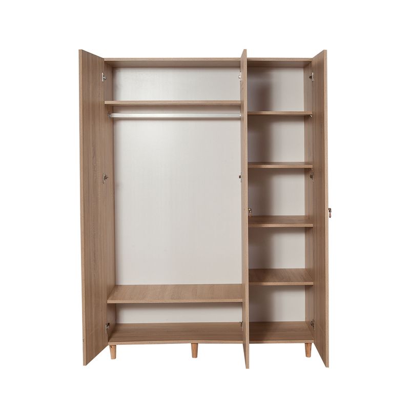 Casa si Gradina - Mobilier - Dulapuri si sifoniere - Sifoniere - Sifonier, Hanah Home, pal melaminat, stejar sonoma, 135x52x192 cm, 863SPH4218 - Infinity.ro