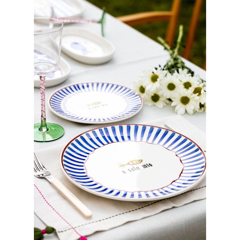 Casa si Gradina - Bucatarie si vesela - Vesela si tacamuri - Vesela pentru servire - Set farfurii de servire, Hermia, ceramica, albastru, 26x26x2 cm, 6 piese, 280TMA2186 - Infinity.ro