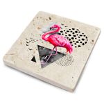 Casa si Gradina - Bucatarie si vesela - Accesorii bar - Suporturi bauturi - Set suporturi de pahare, Hermia, piatra naturala, multicolor, 10x10x1 cm, 4 bucati, 366TYR1142 - Infinity.ro