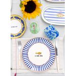 Casa si Gradina - Bucatarie si vesela - Vesela si tacamuri - Vesela pentru servire - Set farfurii de servire, Hermia, ceramica, albastru, 26x26x2 cm, 6 piese, 280TMA2186 - Infinity.ro