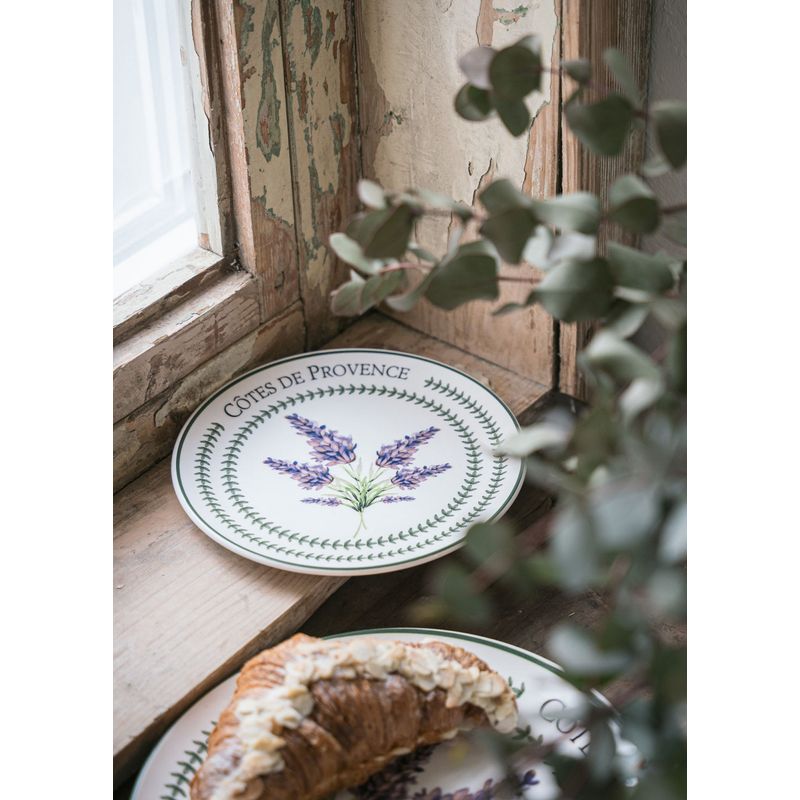 Casa si Gradina - Bucatarie si vesela - Vesela si tacamuri - Vesela desert - Set farfurii desert, Hermia, ceramica, lila, 19x19x2 cm, 6 piese, 280TMA2224 - Infinity.ro