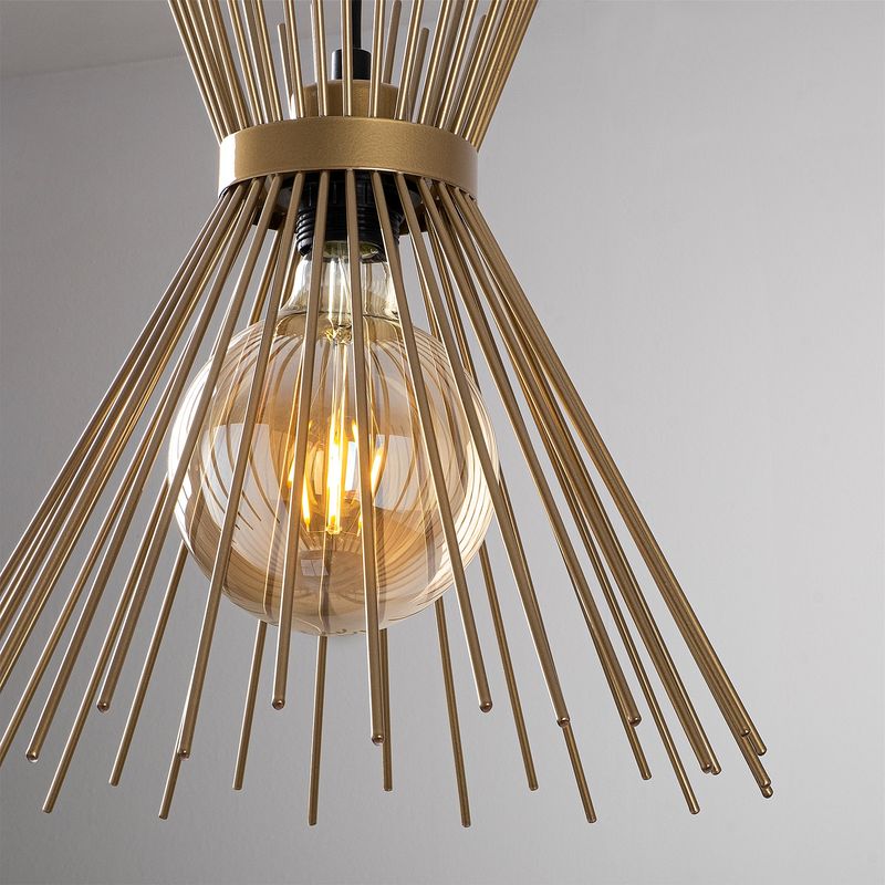 Casa si Gradina - Corpuri si surse de iluminat - Lustre si pendule - Candelabru, Opviq, metal, auriu, 63x63x128 cm, inaltime reglabila - Infinity.ro