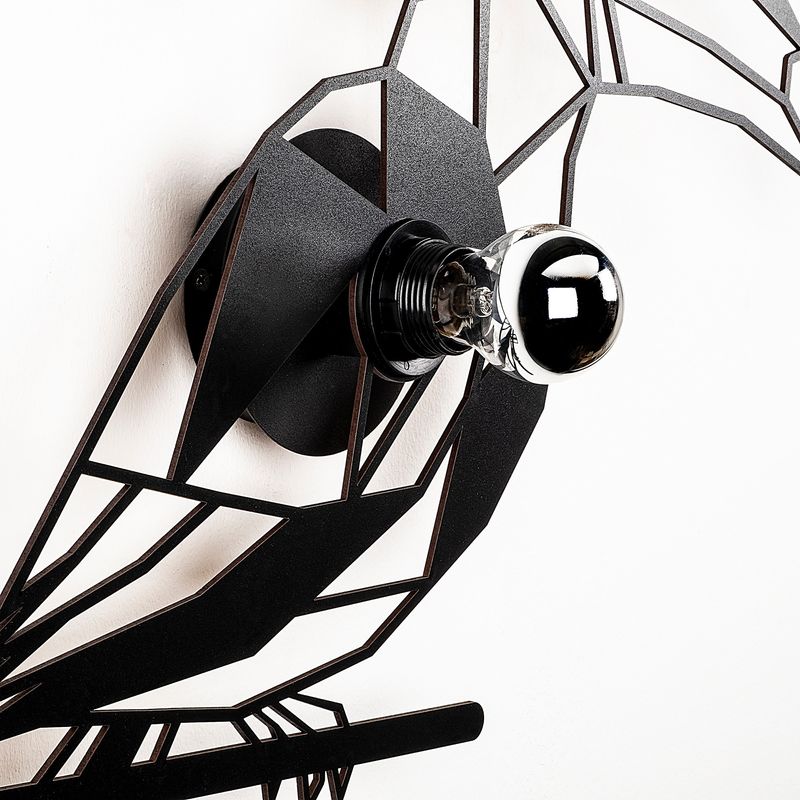 Casa si Gradina - Corpuri si surse de iluminat - Plafoniere, aplice si spoturi - Aplica de perete, Opviq, mdf, negru, 50x12x49 cm - Infinity.ro