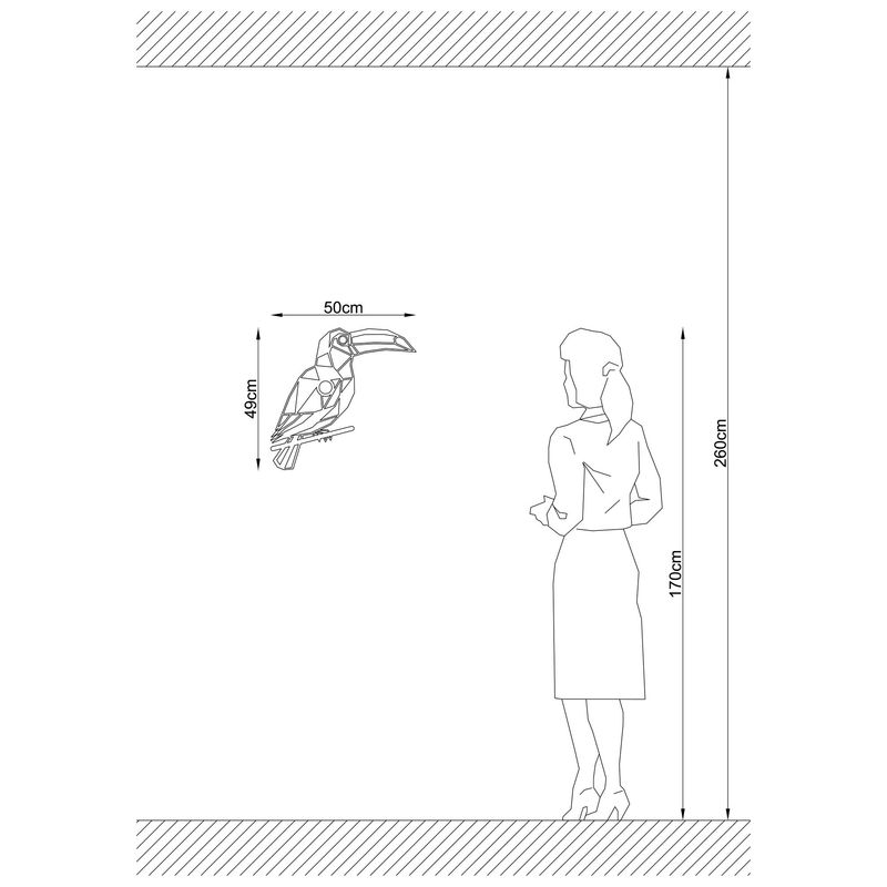 Casa si Gradina - Corpuri si surse de iluminat - Plafoniere, aplice si spoturi - Aplica de perete, Opviq, mdf, negru, 50x12x49 cm - Infinity.ro