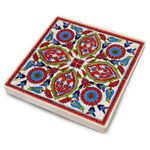 Casa si Gradina - Bucatarie si vesela - Accesorii bar - Suporturi bauturi - Set suporturi pentru pahare, Hermia, piatra naturala, multicolor, 10x10x1 cm, 4 bucati, 366TYR1106 - Infinity.ro