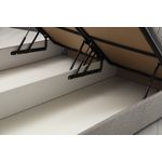 Casa si Gradina - Mobilier - Seturi de mobilier - Seturi dormitor - Set dormitor, Hanah Home, pal melaminat, gri deschis, 150x200 cm, 771MND1209 - Infinity.ro