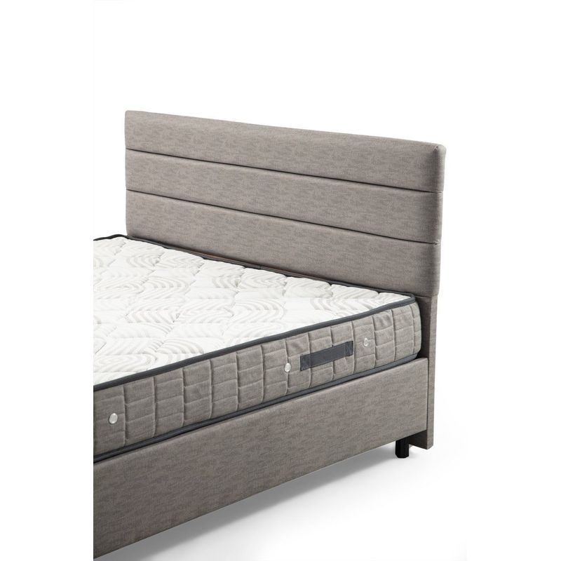 Casa si Gradina - Mobilier - Seturi de mobilier - Seturi dormitor - Set dormitor, Hanah Home, pal melaminat, gri deschis, 150x200 cm, 771MND1209 - Infinity.ro