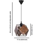 Casa si Gradina - Corpuri si surse de iluminat - Lustre si pendule - Candelabru, Opviq, lemn, antichizat, 17x17x60 cm - Infinity.ro