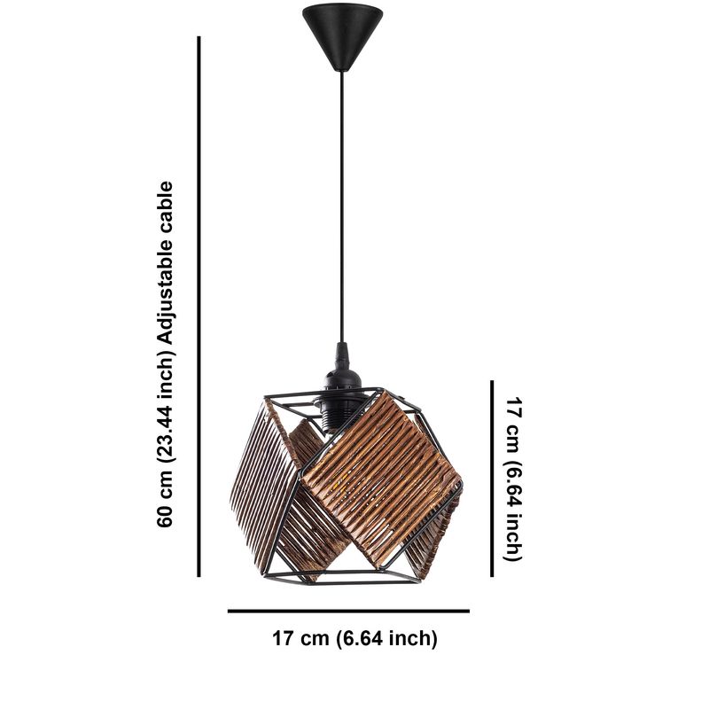 Casa si Gradina - Corpuri si surse de iluminat - Lustre si pendule - Candelabru, Opviq, lemn, antichizat, 17x17x60 cm - Infinity.ro