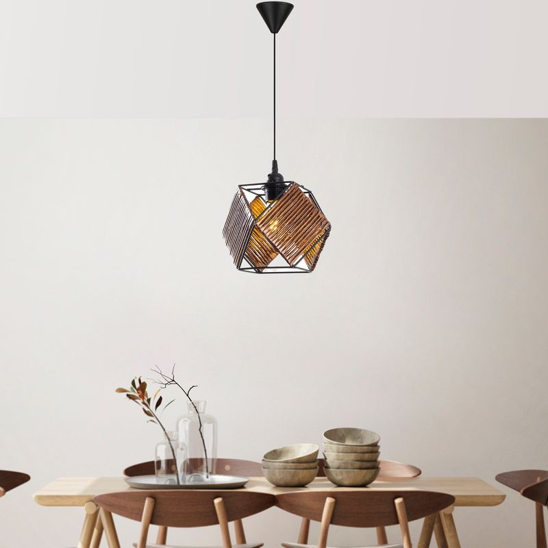 Casa si Gradina - Corpuri si surse de iluminat - Lustre si pendule - Candelabru, Opviq, lemn, antichizat, 17x17x60 cm - Infinity.ro