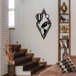 Casa si Gradina - Decoratiuni - Decoratiuni perete - Accesoriu decorativ de perete, Wallxpert, metal, negru, 29x60 cm - Infinity.ro